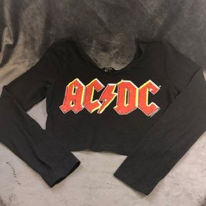 Forever 21 AC/DC Crop Top